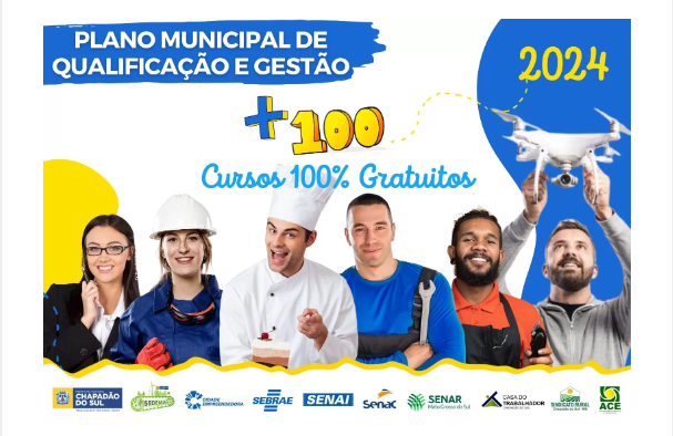 Imagem de compartilhamento para o artigo Chapadão do Sul lança o Plano Municipal de Qualificação e Gestão 2024 da MS Todo dia